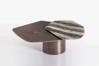  意式雅奢風(fēng)格家具高端別墅會(huì)所家具簡約時(shí)尚大理石茶幾