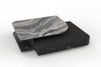  意式雅奢風格家具高端別墅會所家具簡約實木+天然大理石茶幾