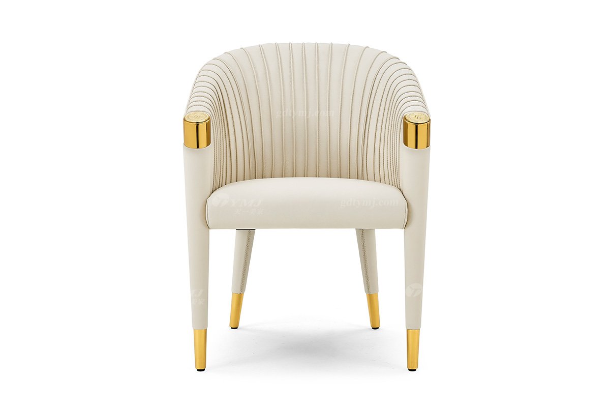 意式輕奢家具高端別墅會所大宅家用時尚奢華網紅款金屬餐椅