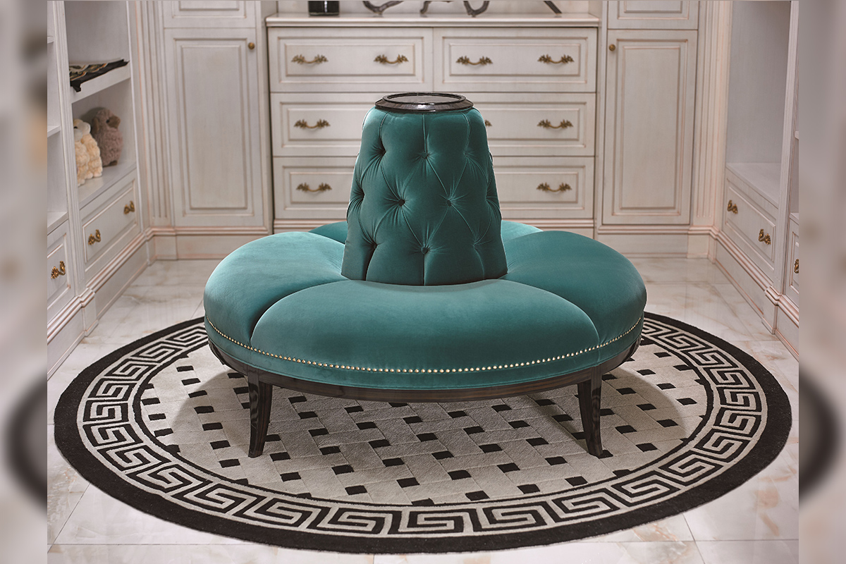 輕奢風格圓腳凳