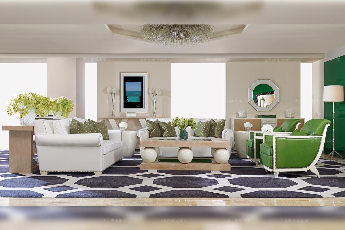 天一美家美式田園風客廳沙發