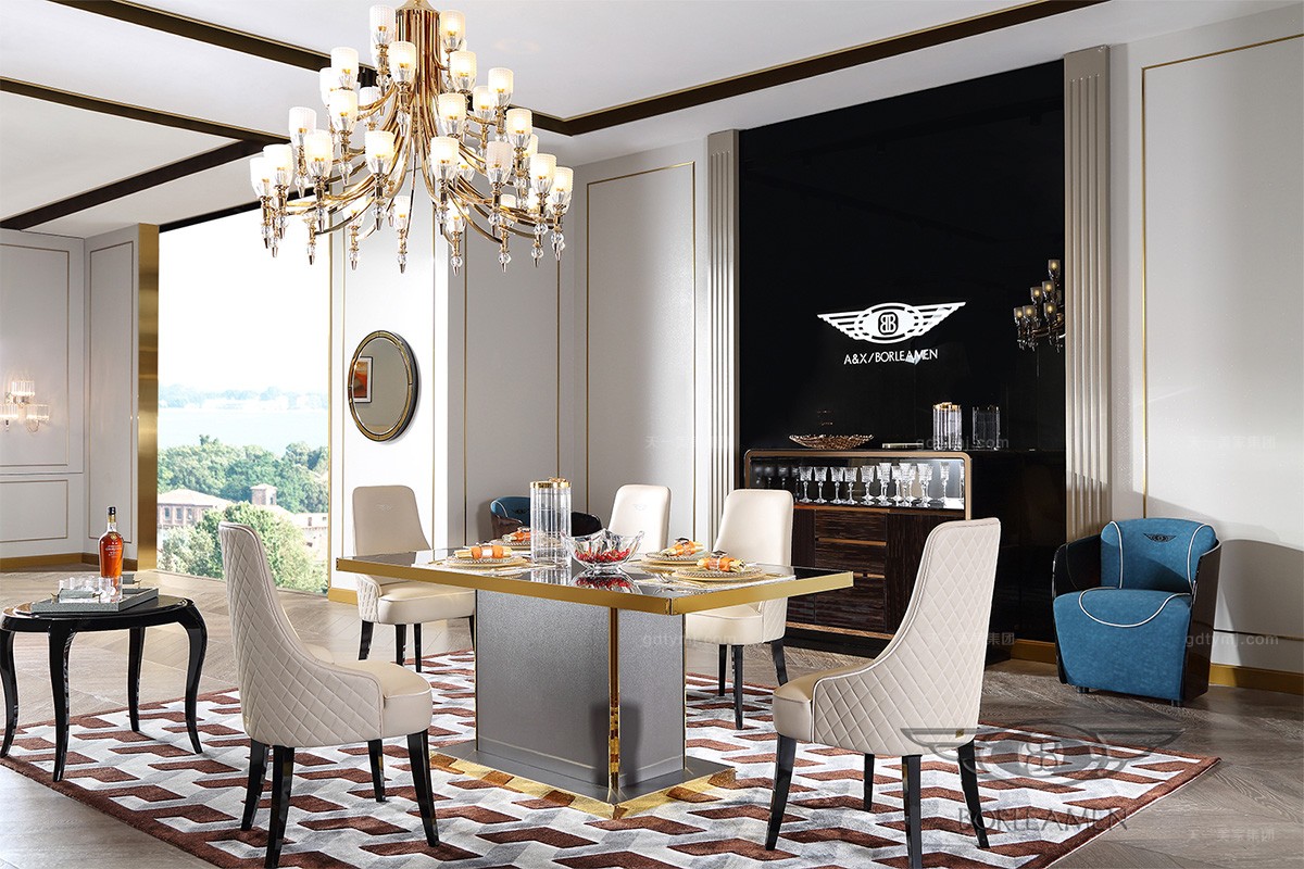 后現代輕奢主義餐廳家具