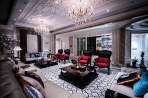 上海高端輕奢后現代風樣板間整體活動家具工程案列!