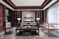 上海保億風景水岸別墅樣板間--新中式輕奢家具及軟裝工程整體案例賞析！