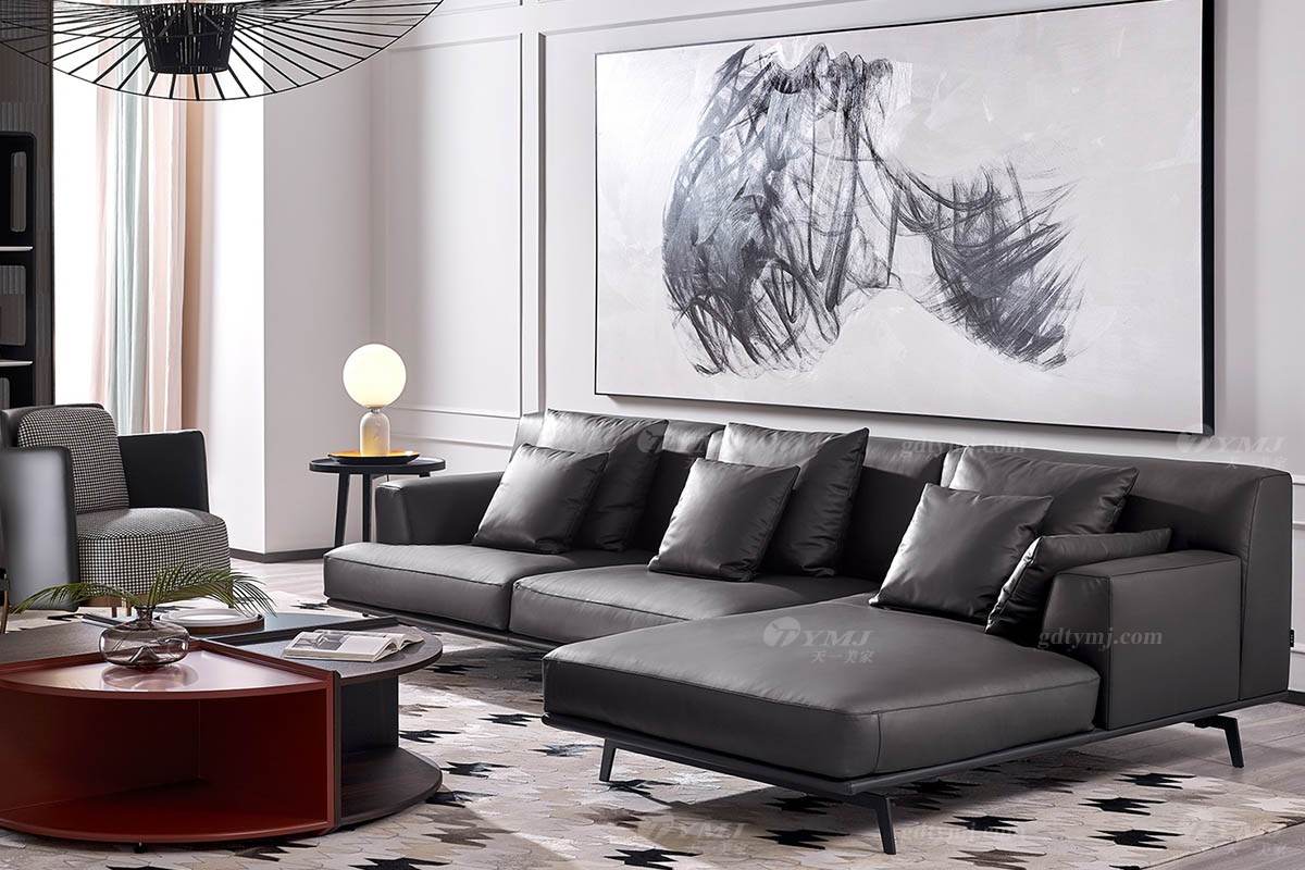 現代簡約轉角沙發