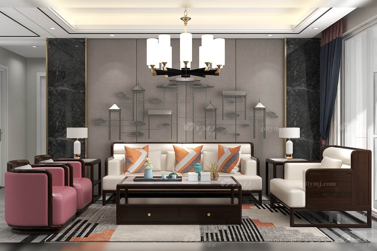 中式原創實木客戶家具