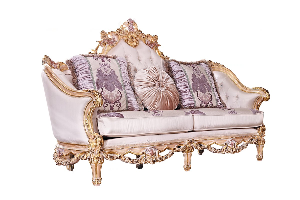 歐式高檔實木二人位沙發