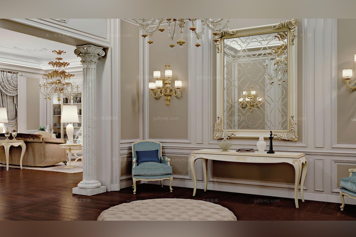 意大利進口高檔定制新古典玄關(guān)