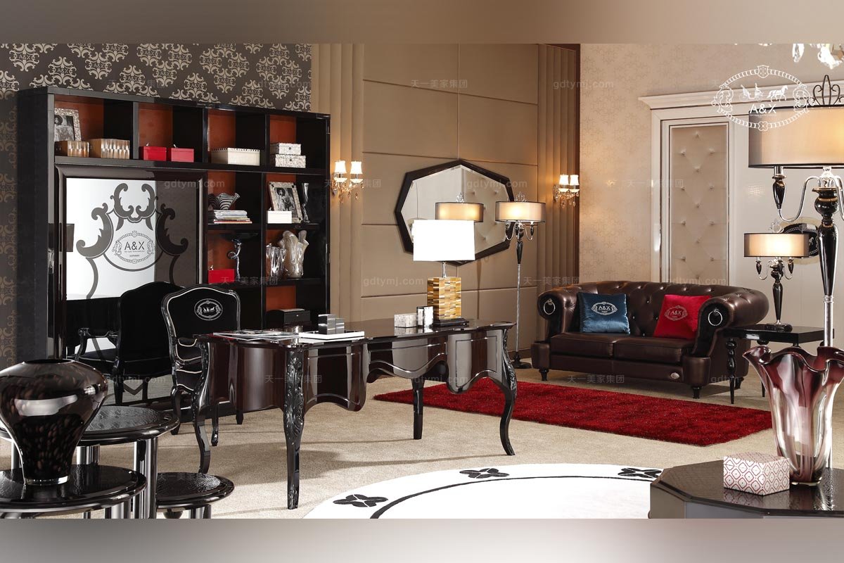 后現代黑色書臺