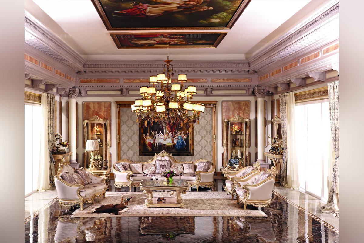 天一美家奢華家具歐式客廳沙發